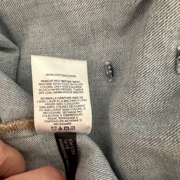 Express Tie Waist Denim Jean Jacket Size M/L - Picture 6 of 6